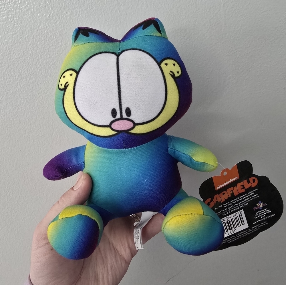 Garfield Tie-Dye Plush Toy Factory 7" Stuffed Animal